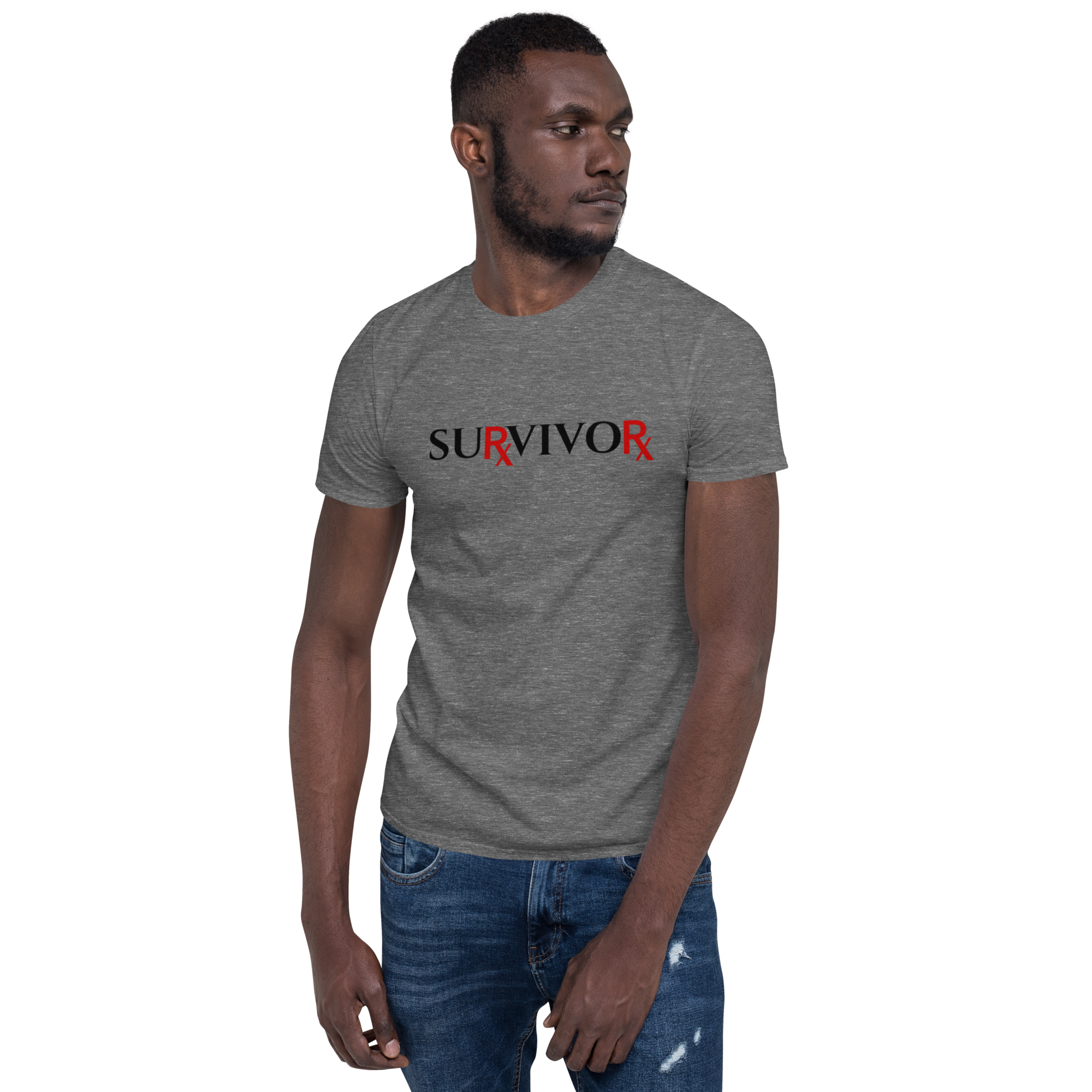Pharmaceutical Drug Rx Survivor T-Shirt (6 color options, black lettering) S - 2X