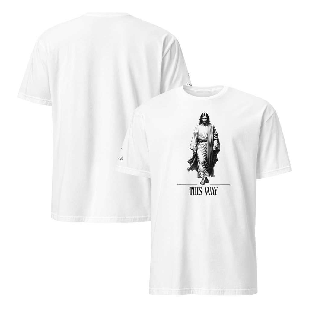 Religiously, Faithfully Following Jesus This Way Unisex T-shirt (S-2X) 3 COLORS