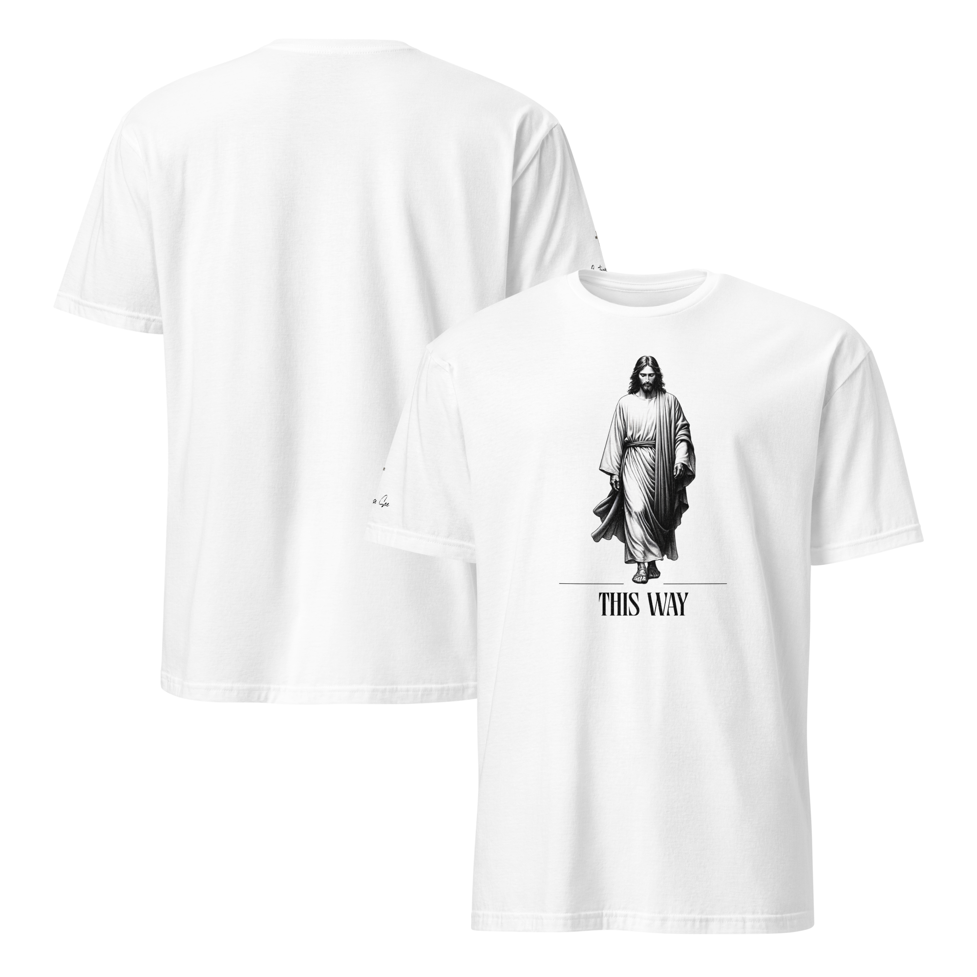 Religiously, Faithfully Following Jesus This Way Unisex T-shirt (S-2X) 3 COLORS