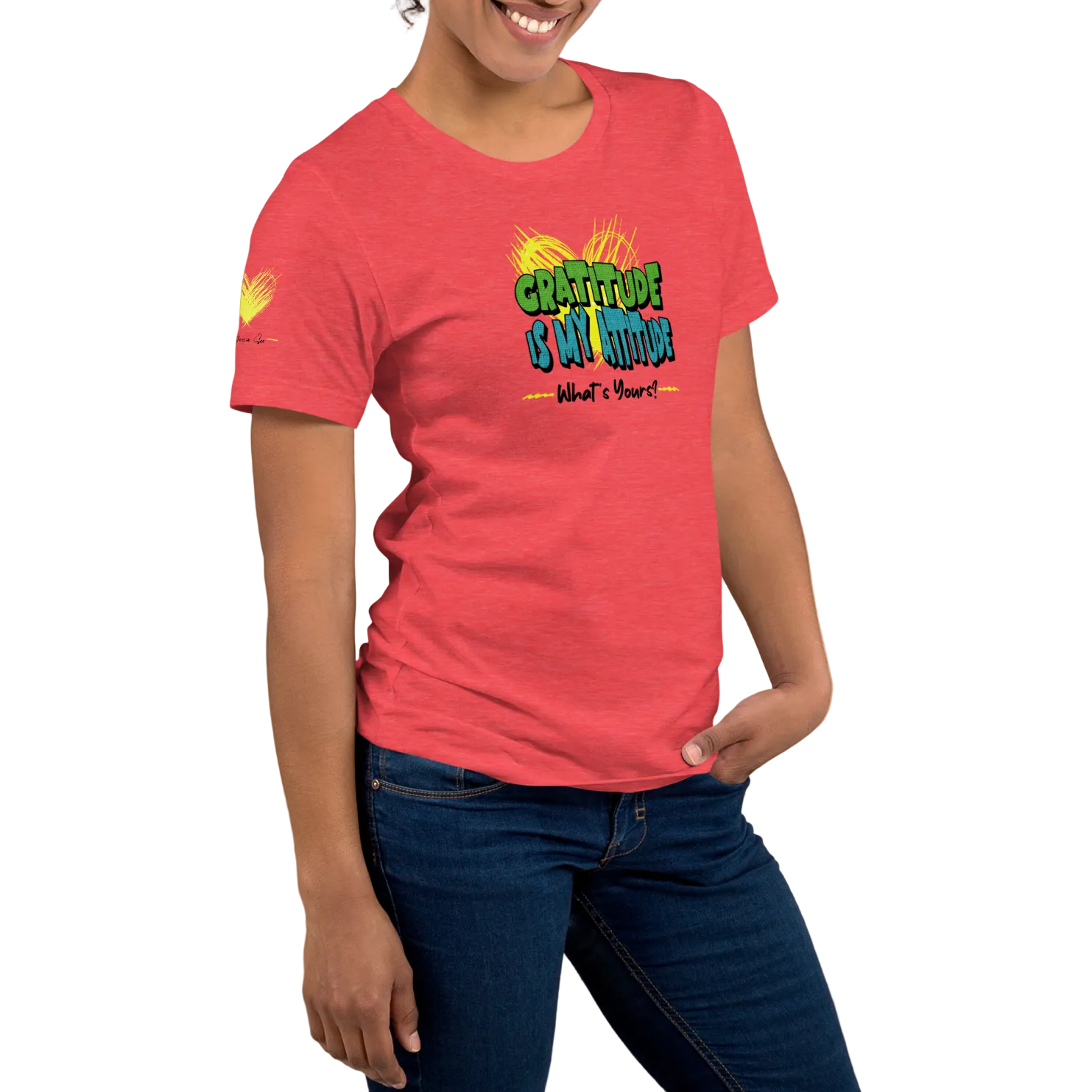 Chirpy and Uplifting Attitude of Gratitude is the Way Unisex T-shirt (S-2X) 5 Colors