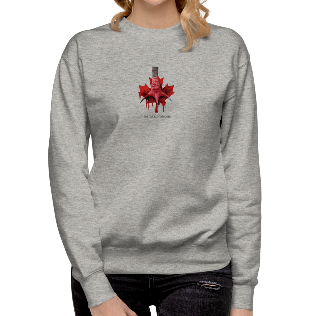 Canada Ostrich Farm Remembrance Flag & Foot Sweatshirt for charity (3 color options) S-2X