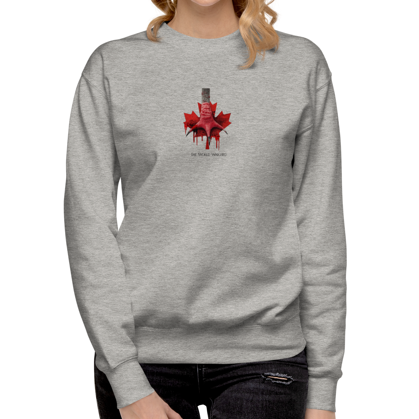 Canada Ostrich Farm Remembrance Flag & Foot Sweatshirt for charity (3 color options) S-2X