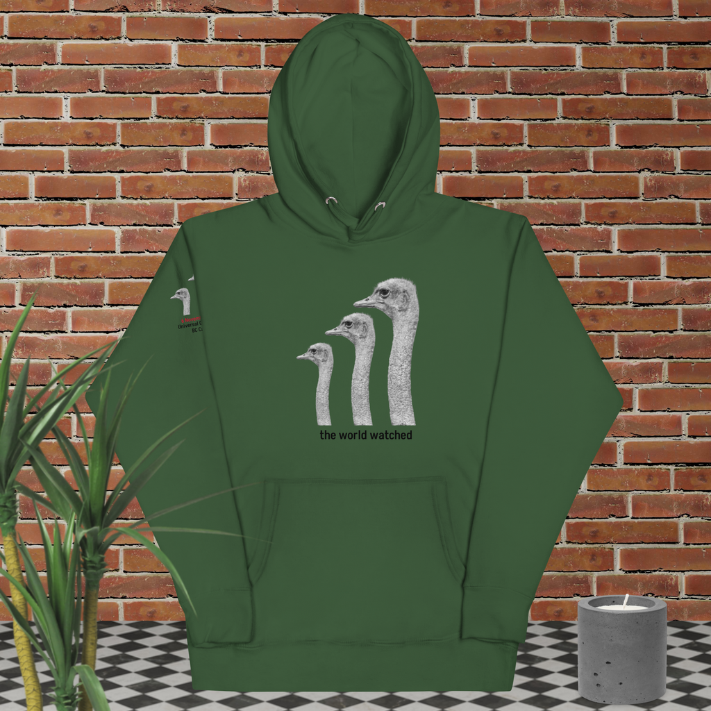 Canada Ostrich Farm Remembrance Hoodie for charity, Black Lettering (5 color options) S-2X