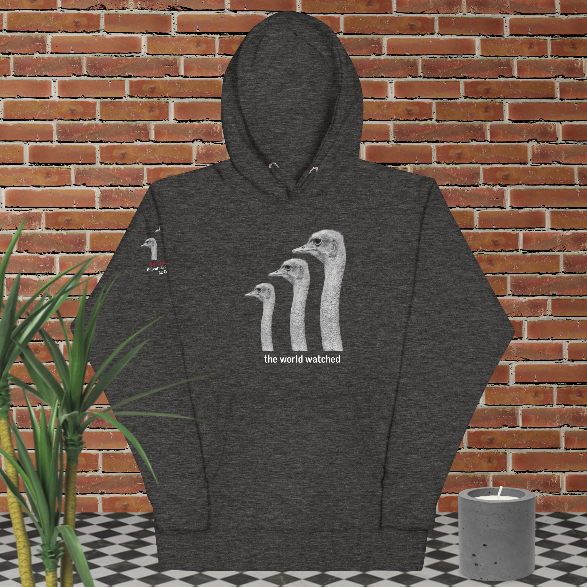 Canada Ostrich Farm Remembrance Hoodie for charity White Lettering (4 color options) S-2X