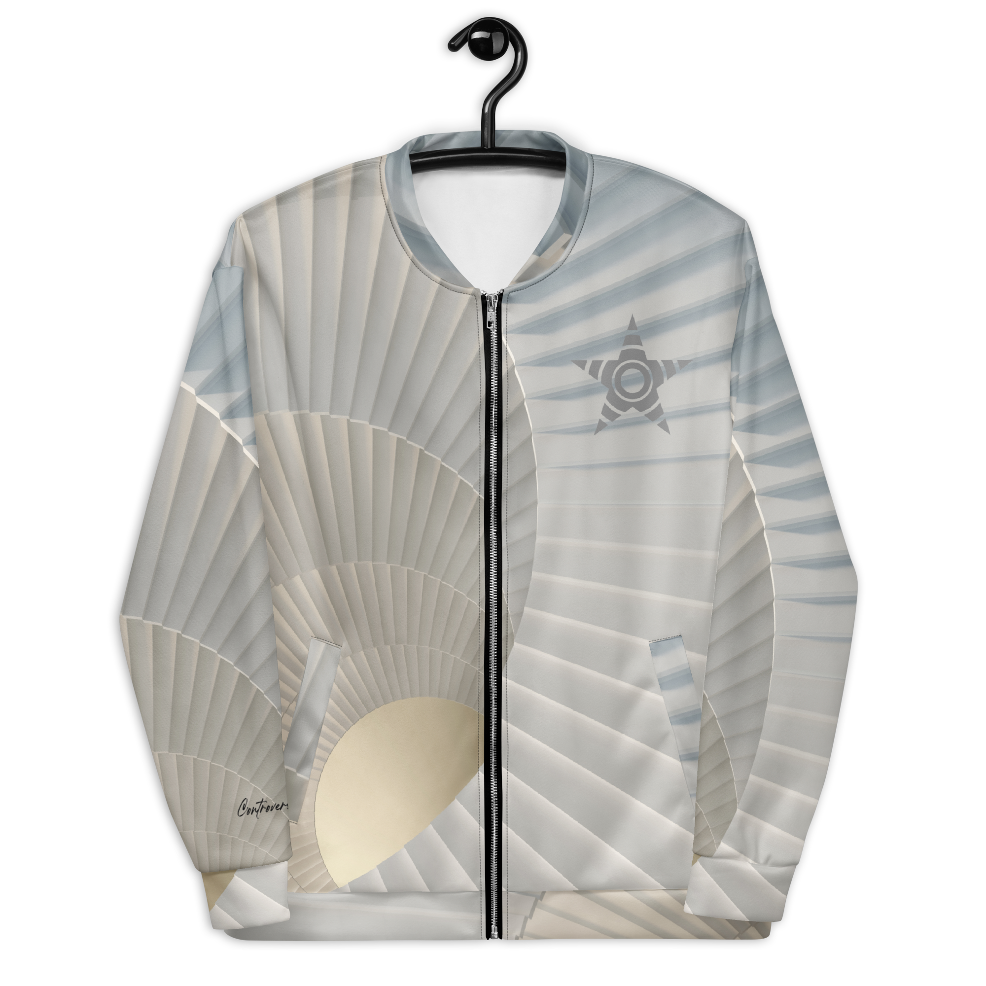 Spiral Illusion Bomber Jacket (S-2X)