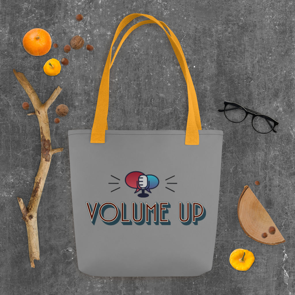 VOLUME UP Tote Bag (2 handle color options)
