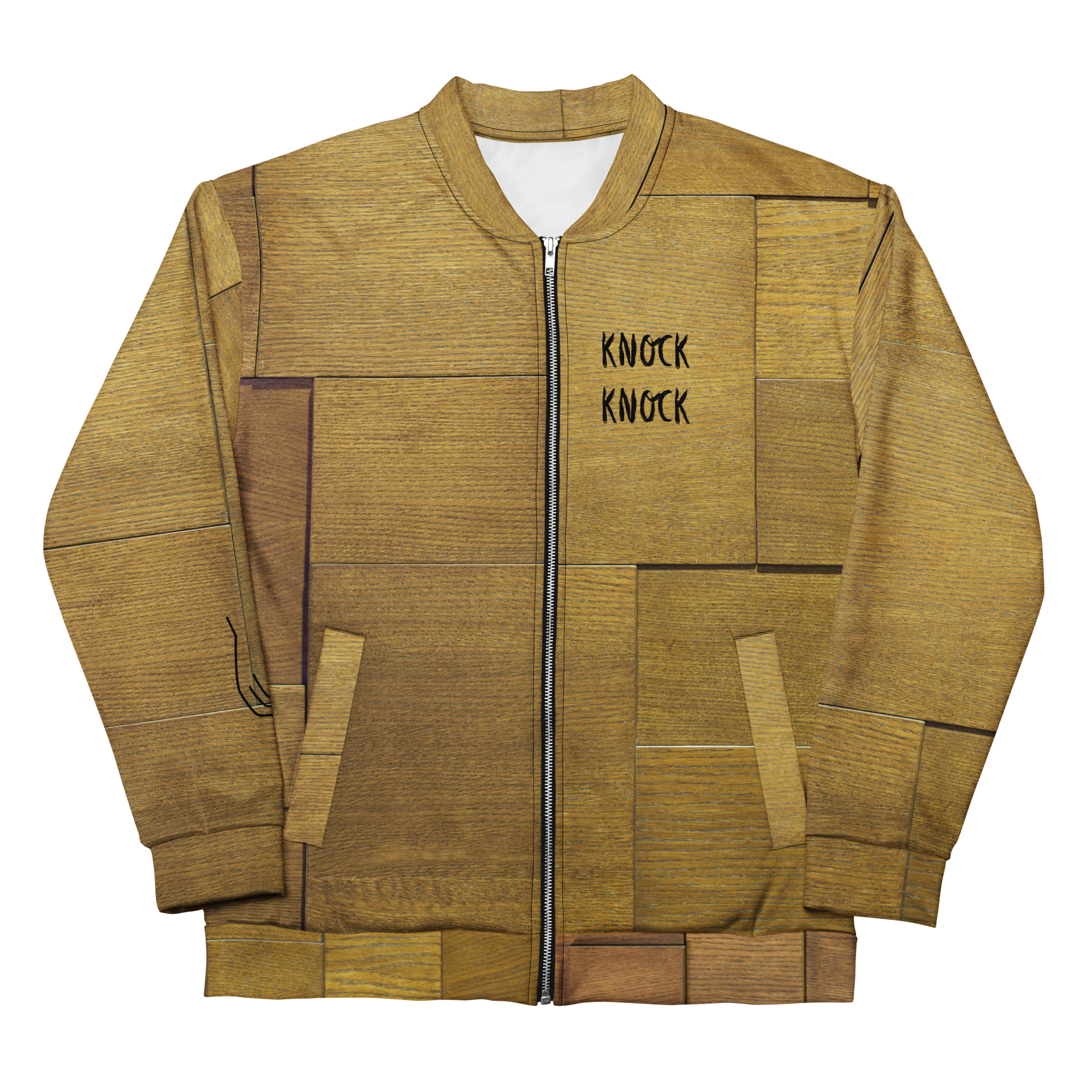 Knock On Wood Bomber Jacket (S-3X)