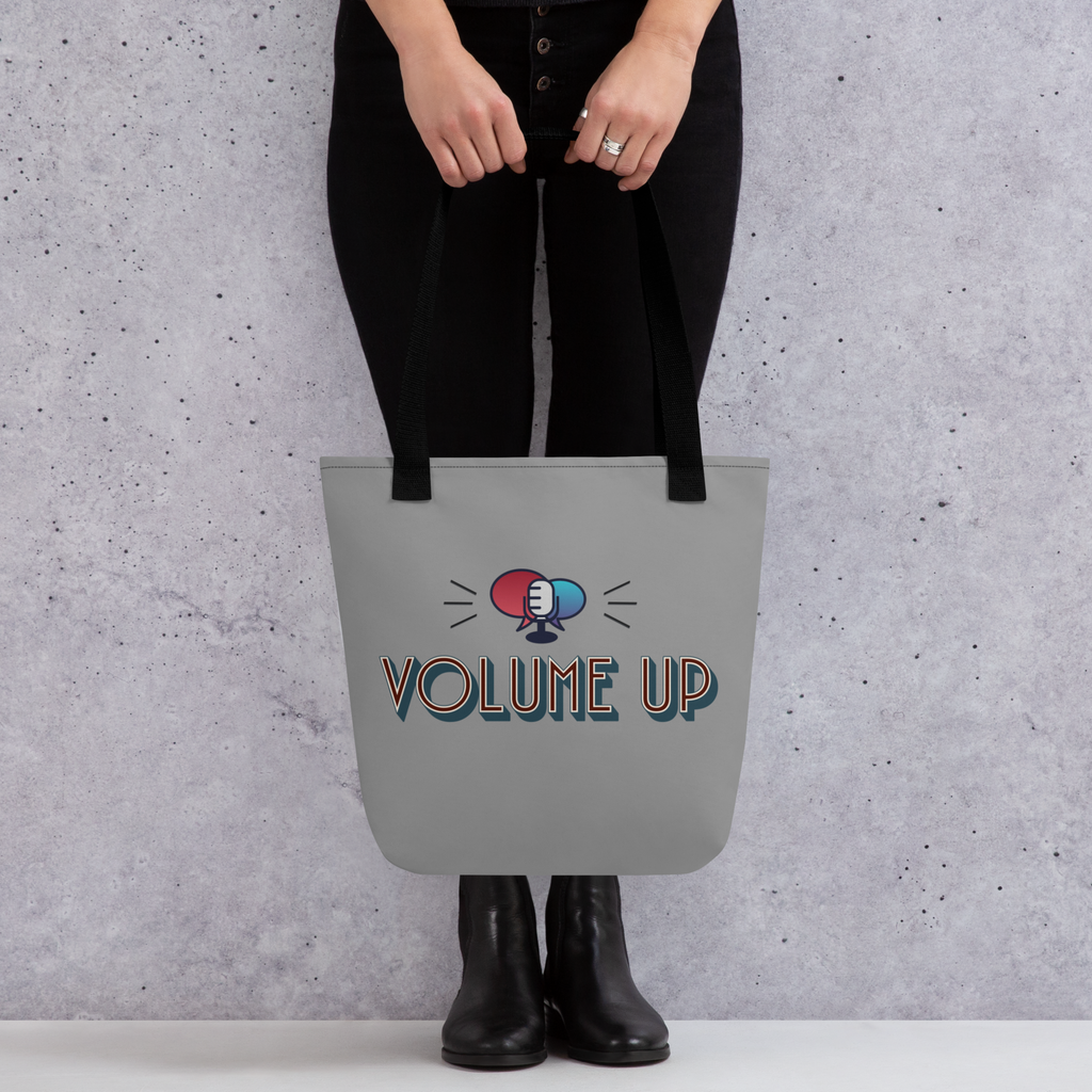 Retro, Vibrant, and Empowering Signature VOLUME UP All-Ages Tote Bag - 2 COLORS