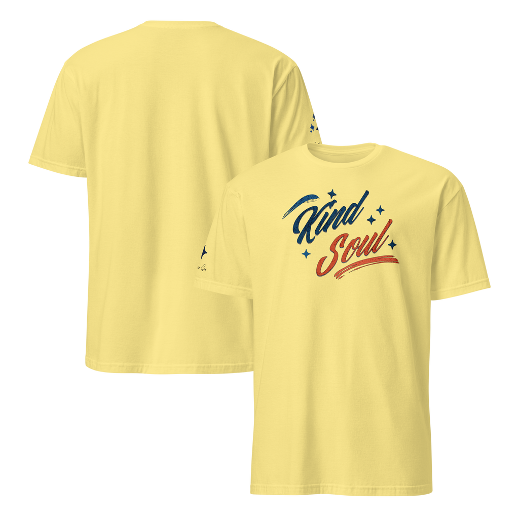 Expressively Generous, Kindhearted, Thoughtful, Considerate, and Compassionate Kind Soul Retro Unisex T-shirt (S-2X) 4 COLORS