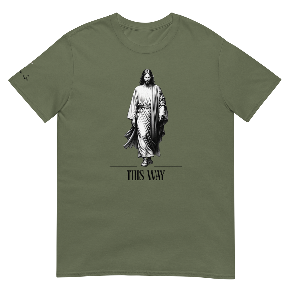 Religiously, Faithfully Following Jesus This Way Unisex T-shirt (S-2X) 3 COLORS