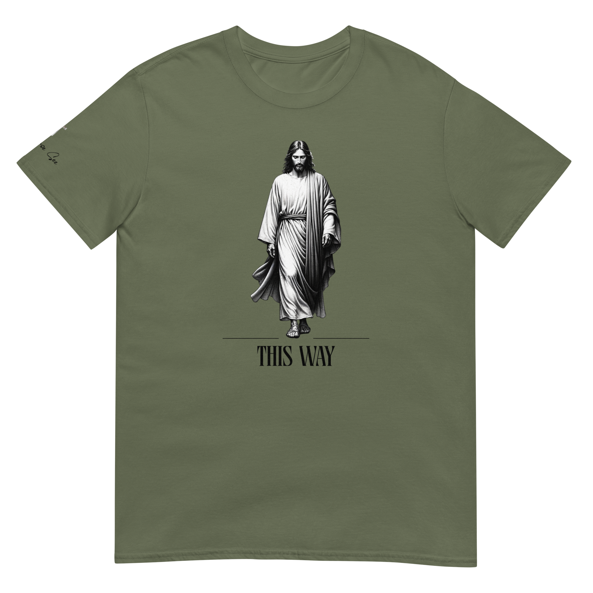 Religiously, Faithfully Following Jesus This Way Unisex T-shirt (S-2X) 3 COLORS