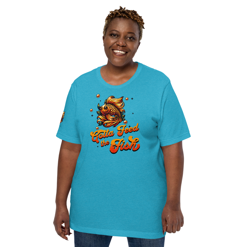 Gotta Feed the Fish T-shirt (6 color options) XS - 2X