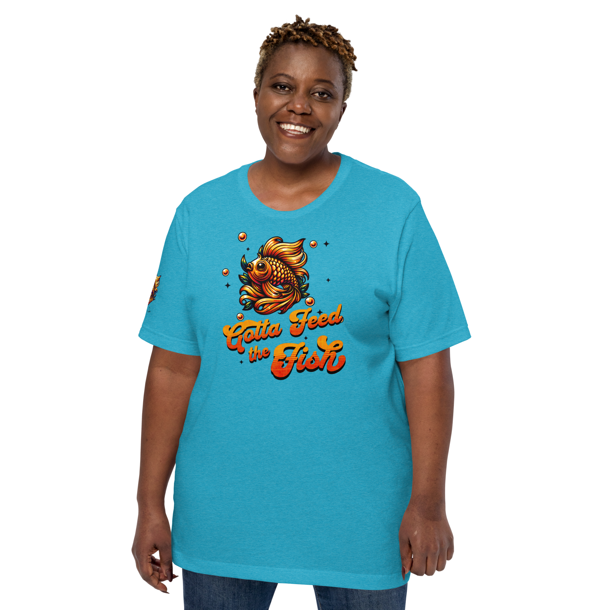 Gotta Feed the Fish T-shirt (6 color options) XS - 2X