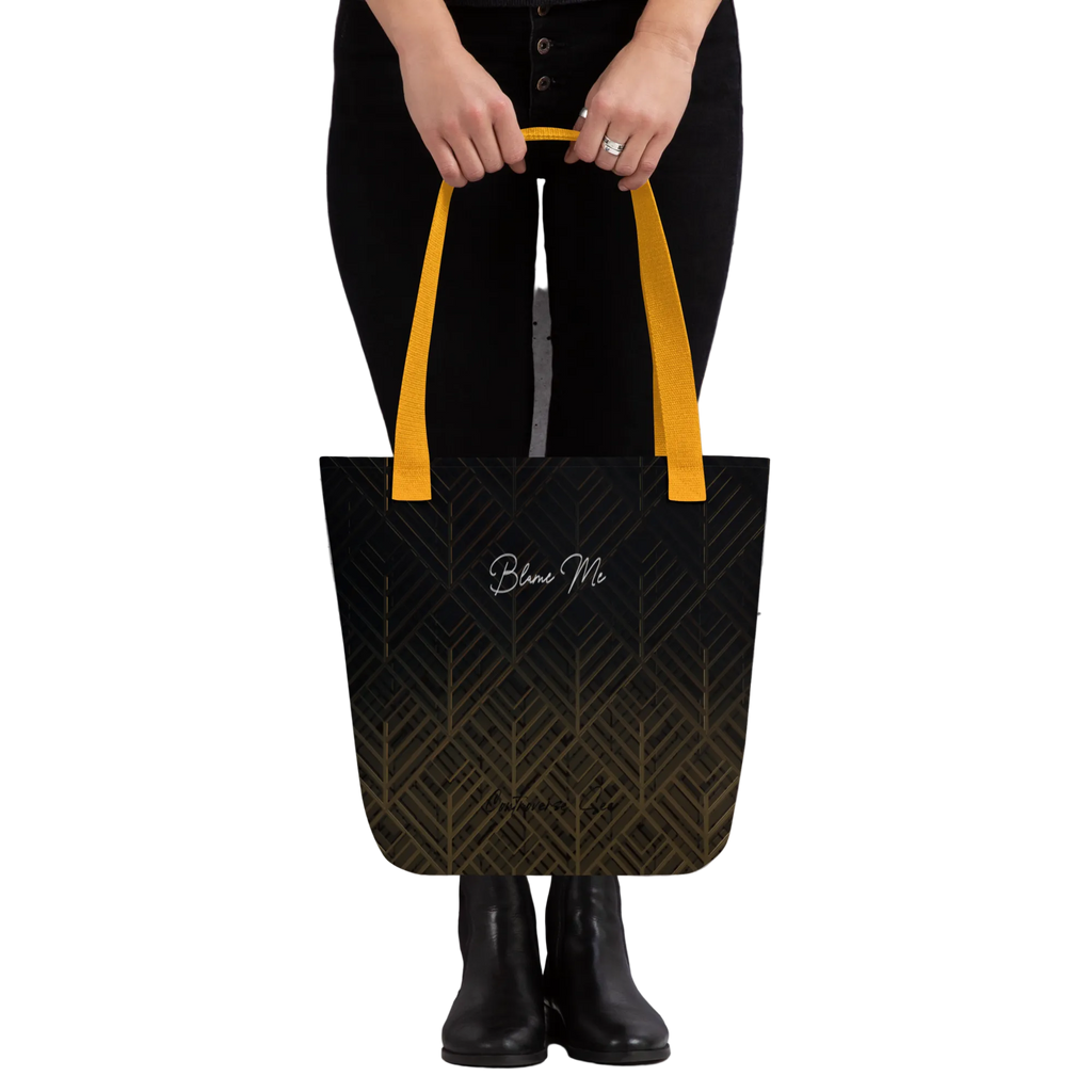 Sassy, Satirical, Adorably Angelic It's All My Fault Blame Me Tote Bag - 2 COLORS