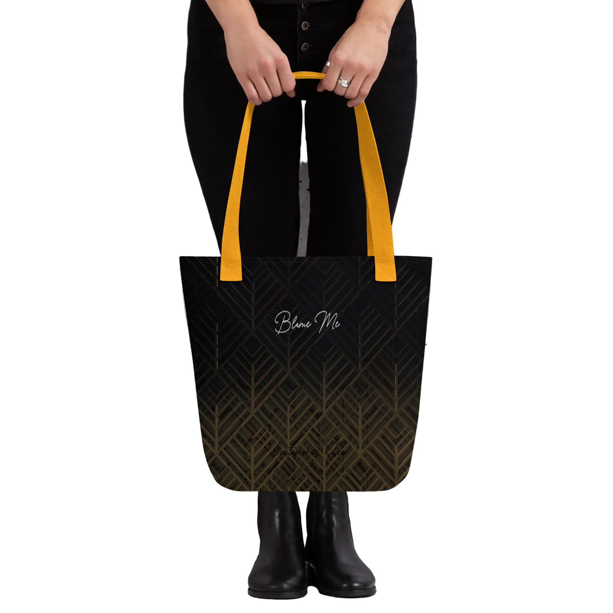 Sassy, Satirical, Adorably Angelic It's All My Fault Blame Me Tote Bag - 2 COLORS