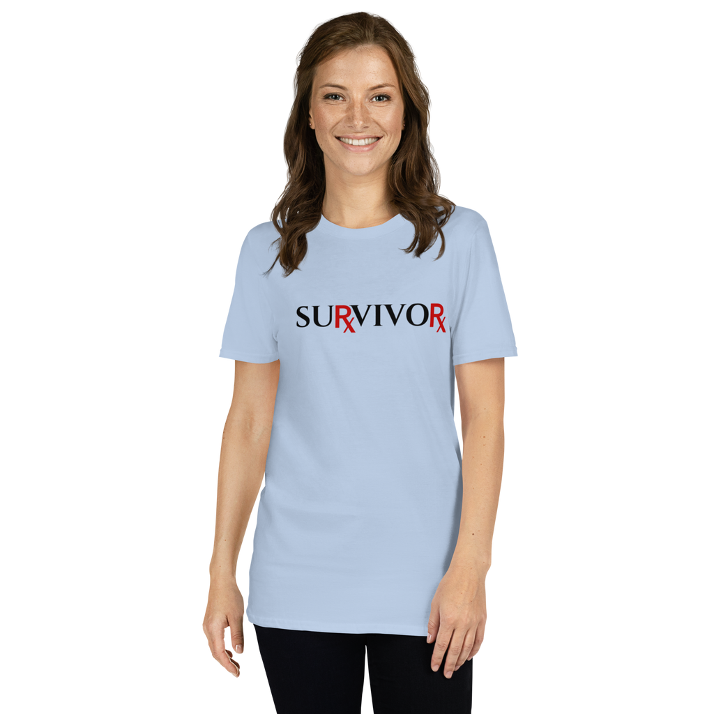 Pharmaceutical Drug Rx Survivor T-Shirt (6 color options, black lettering) S - 2X