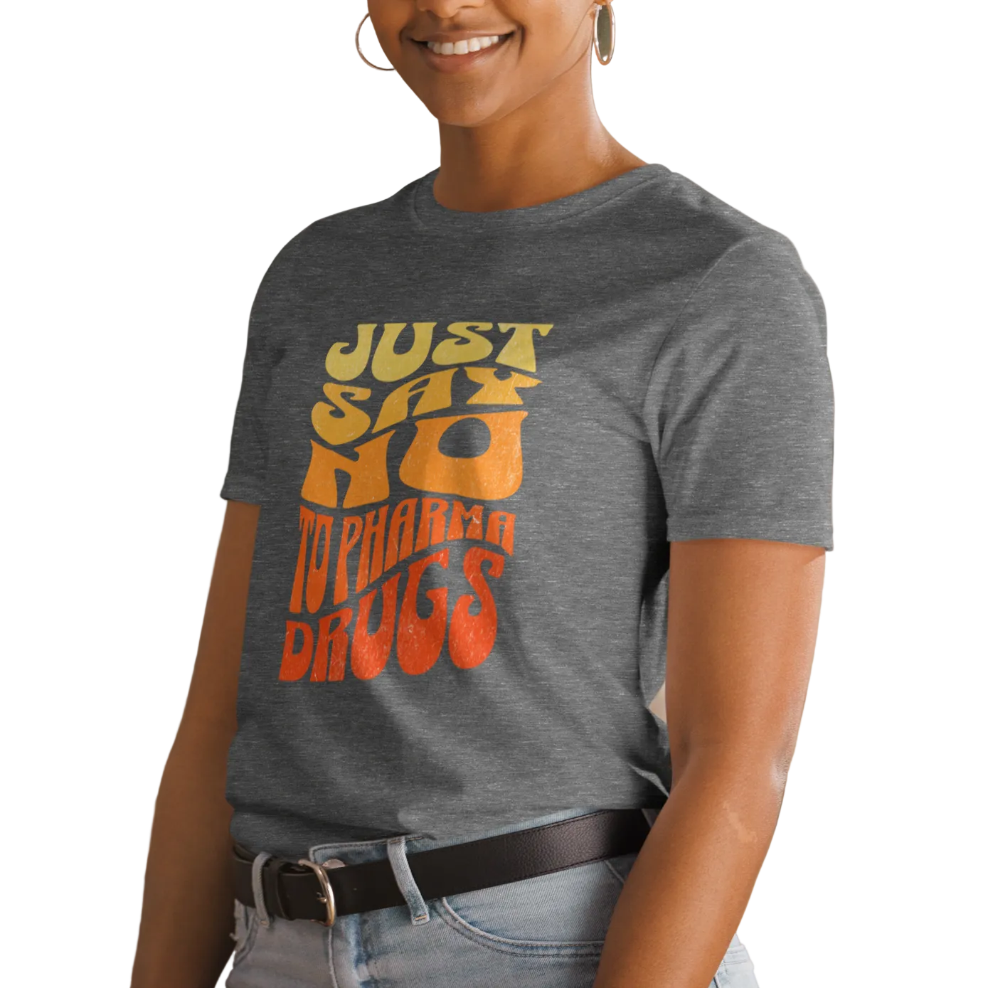 Colorfully Groovy Generation Just-Say-No Knows Unisex T-shirt (S-2X) 4 colors