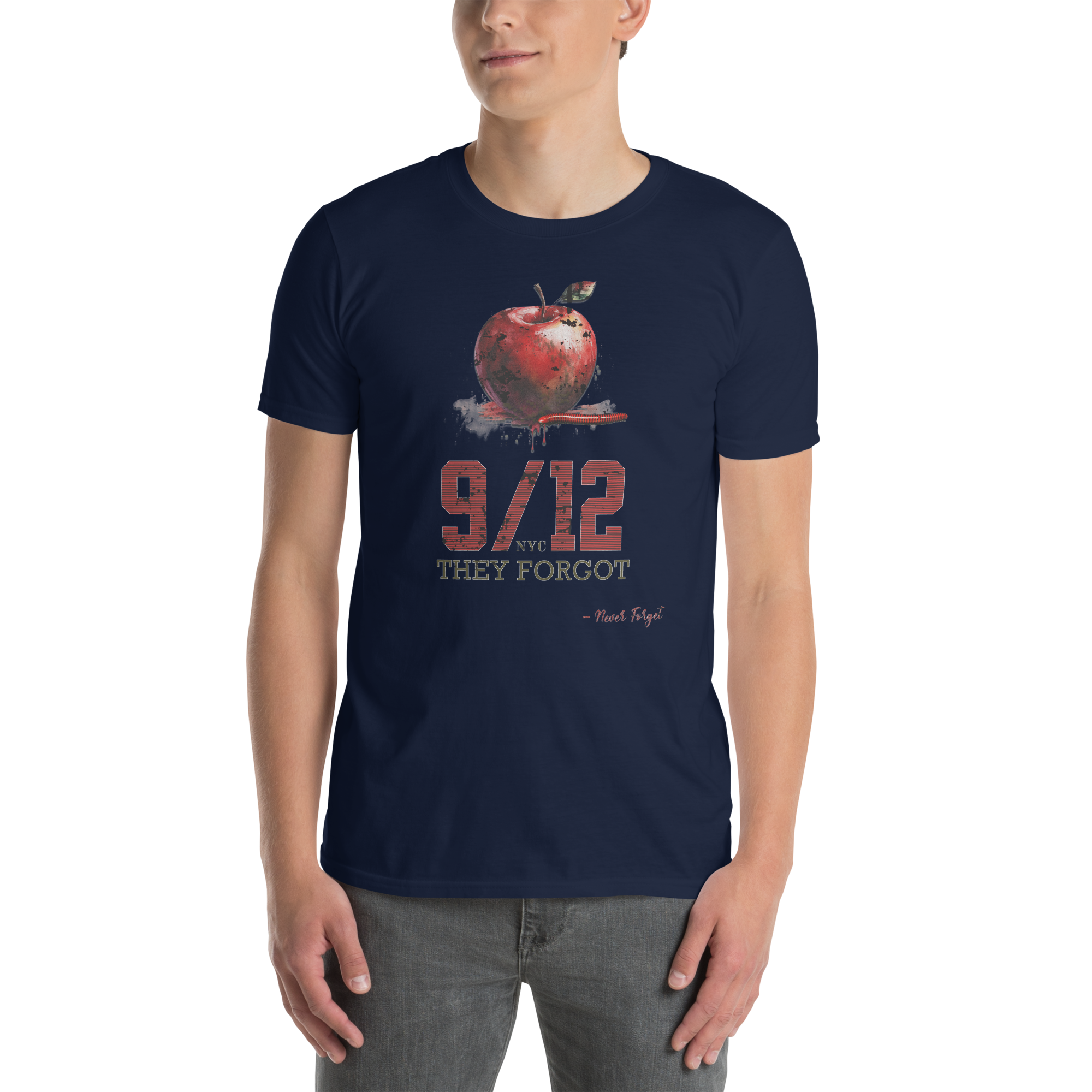 Powerful NYC 9/11 Remembrance or Forget Soft-Style Unisex T-Shirt (S - 2X) 5 Colors