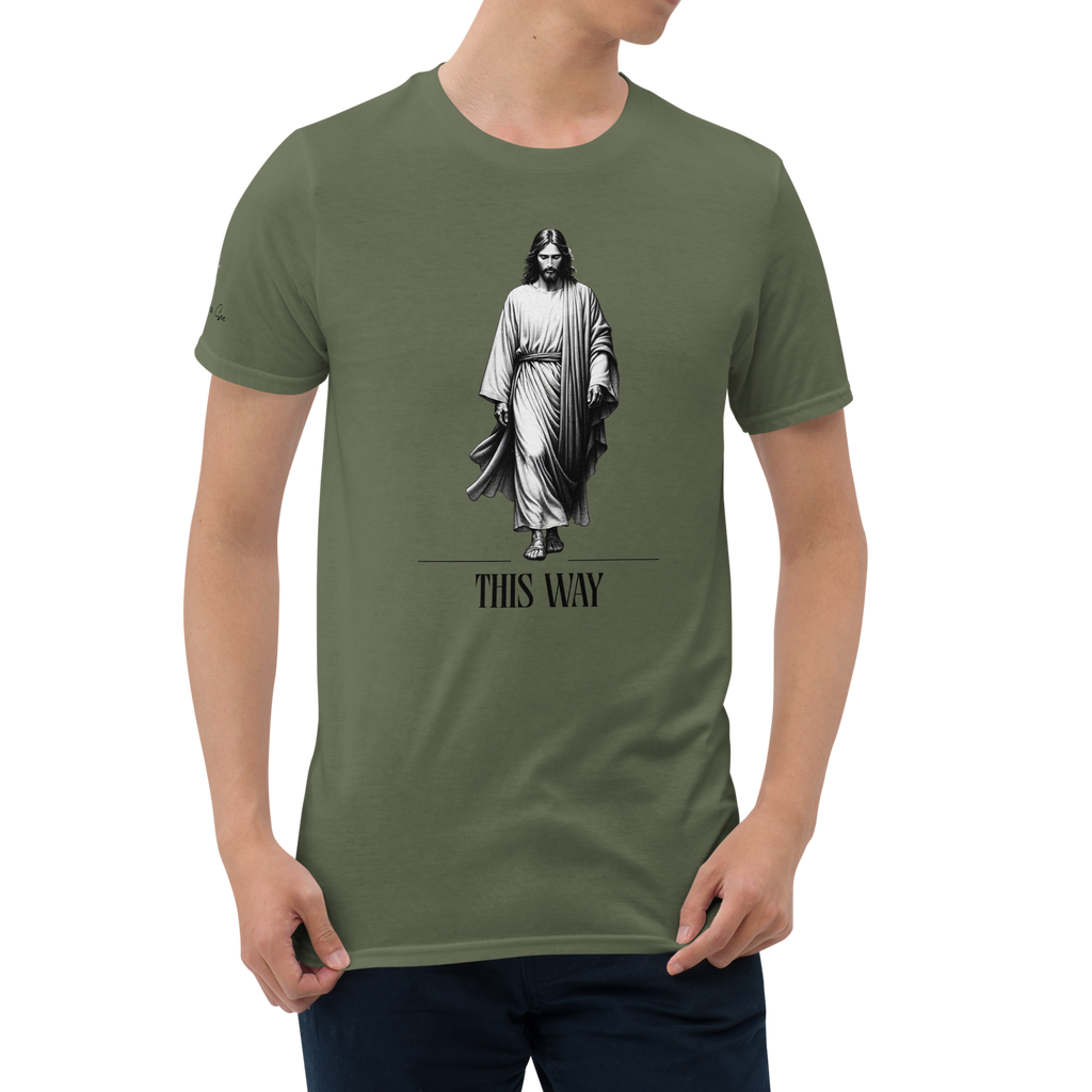 Religiously, Faithfully Following Jesus This Way Unisex T-shirt (S-2X) 3 COLORS