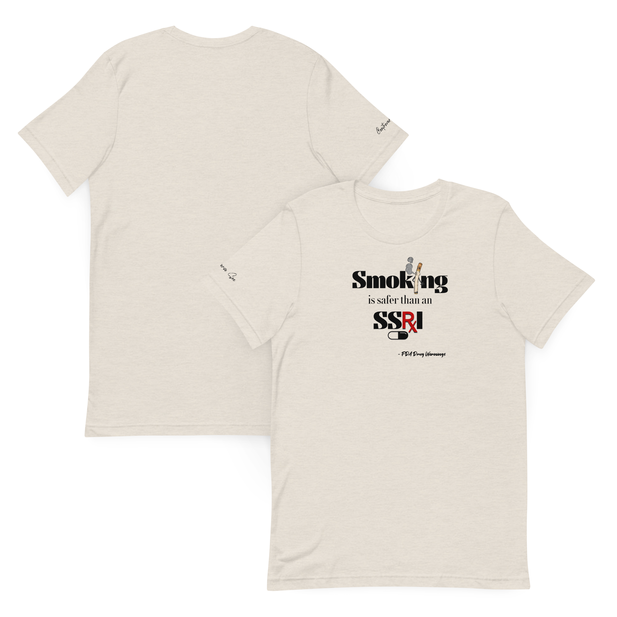 Provocative & Revealing Big Tobacco vs Big Pharma Premium Unisex T-Shirt (S-2x) 3 Colors