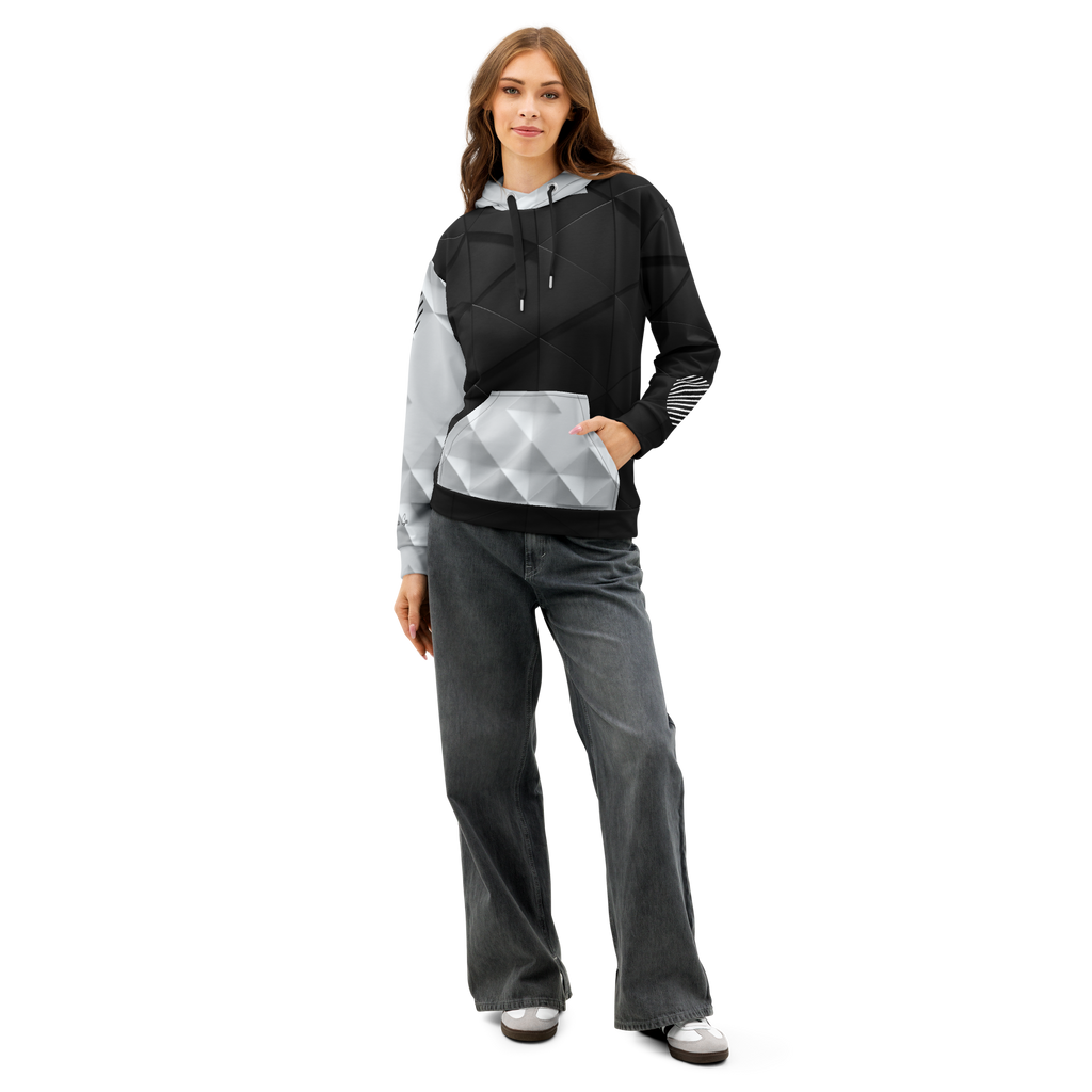 Tech in Black & White Hoodie (S-2X)