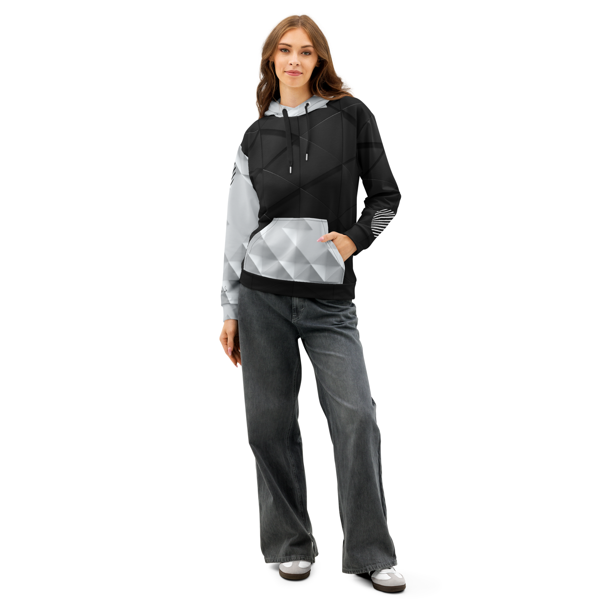 Tech in Black & White Hoodie (S-2X)