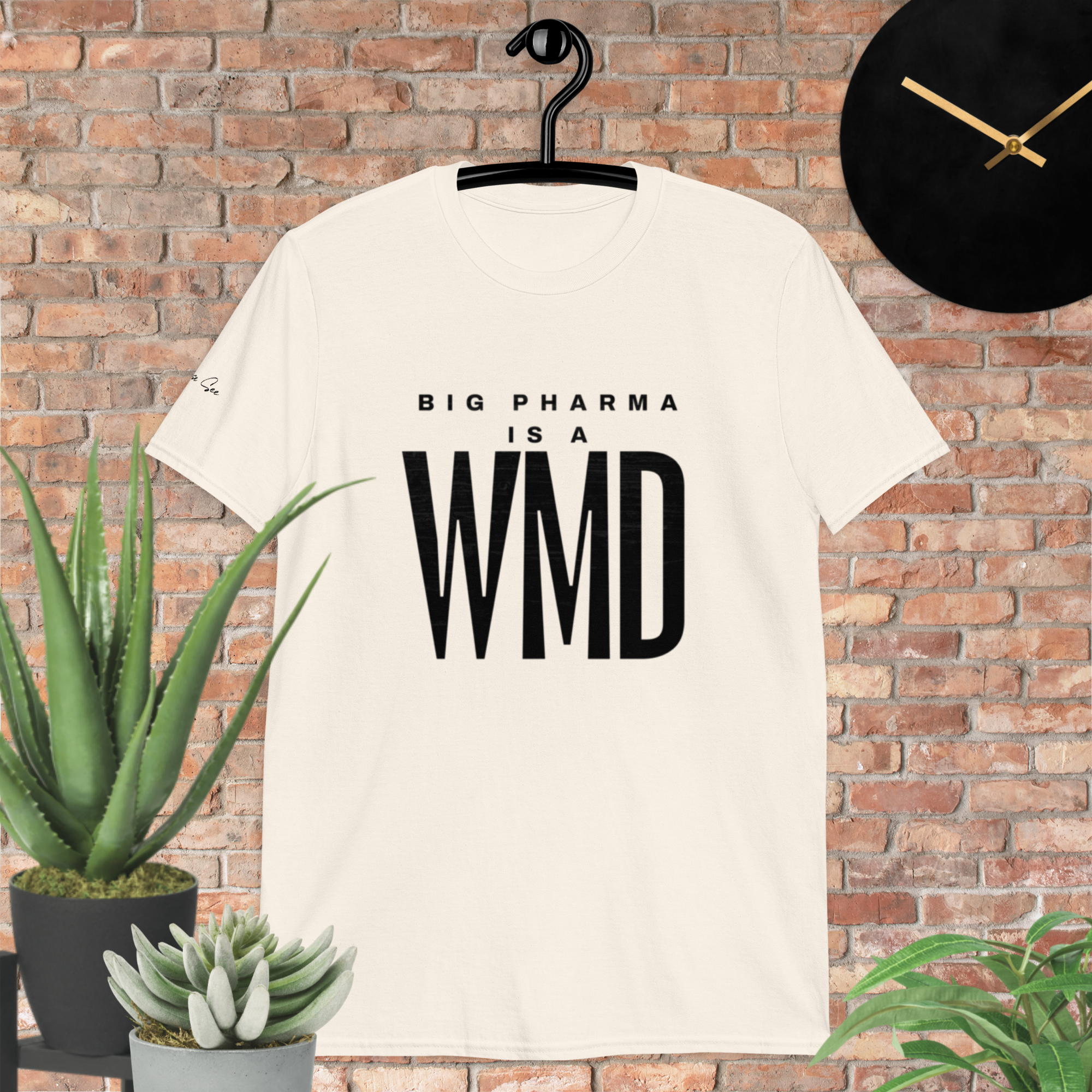 Big Pharma is a WMD tee, simple (6 color options) S-2X