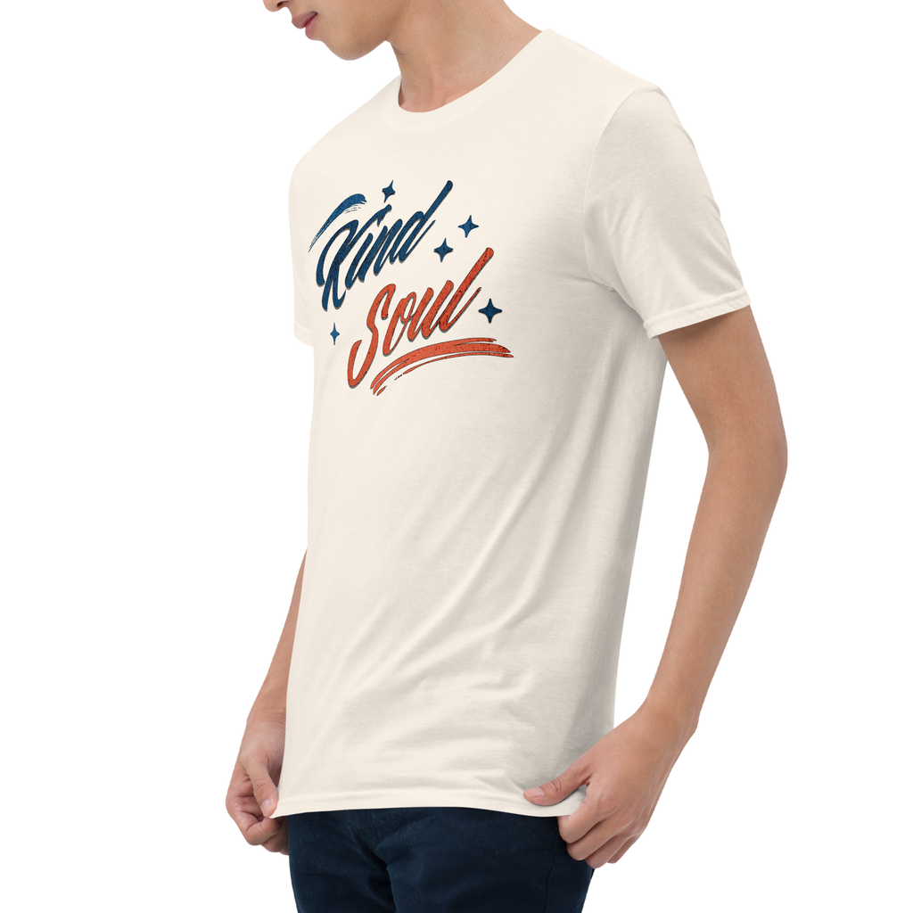 Expressively Generous, Kindhearted, Thoughtful, Considerate, and Compassionate Kind Soul Retro Unisex T-shirt (S-2X) 4 COLORS