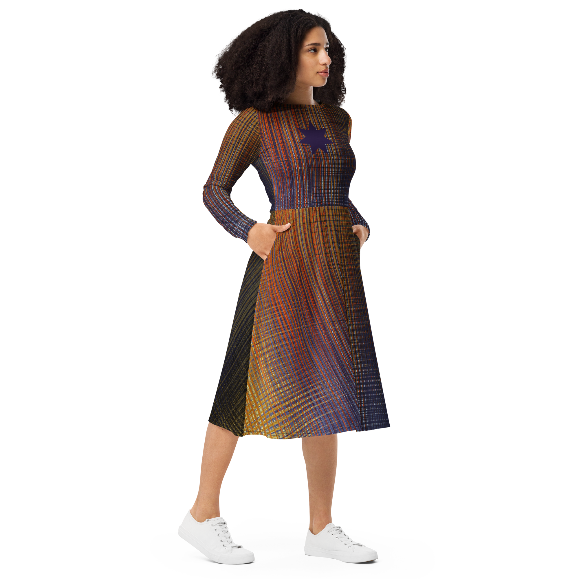 Stars on Fire Midi Pocket Dress