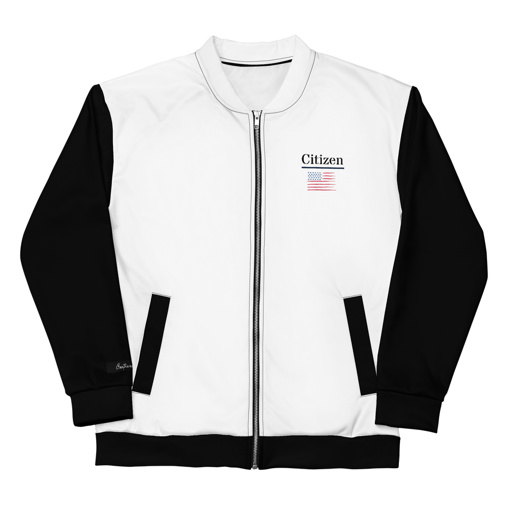 Uniting All Americans! Patriotic 1776 USA 250 Proud American Citizen Unisex Bomber Jacket (XS-3X)