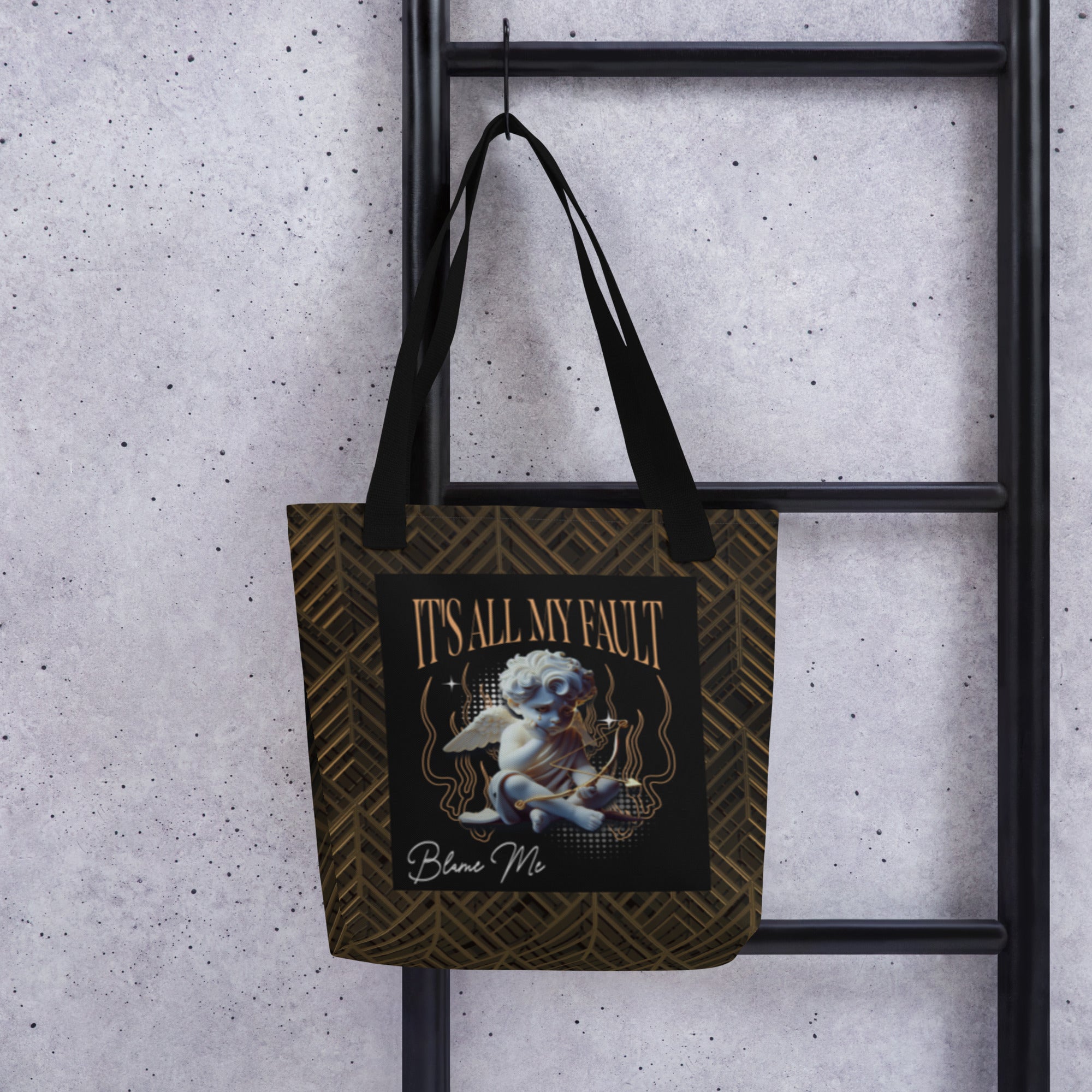 Blame Me Tote Bag (2 handle color options)