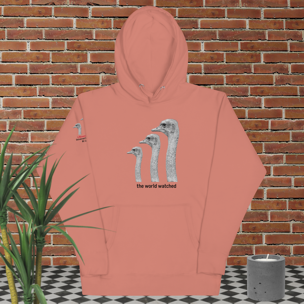 Canada Ostrich Farm Remembrance Hoodie for charity, Black Lettering (5 color options) S-2X