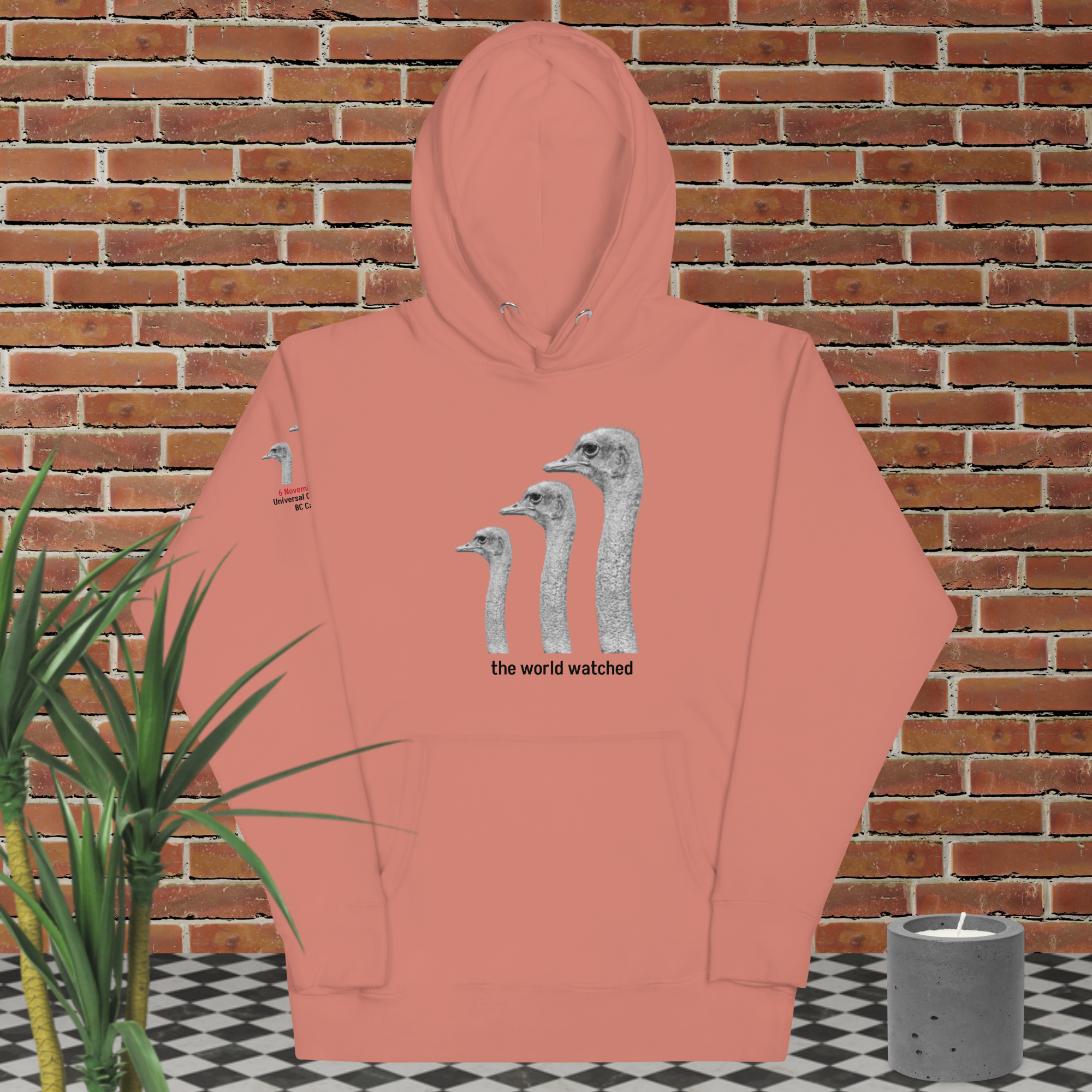 Canada Ostrich Farm Remembrance Hoodie for charity, Black Lettering (5 color options) S-2X