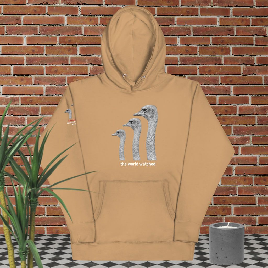 Canada Ostrich Farm Remembrance Hoodie for charity White Lettering (4 color options) S-2X