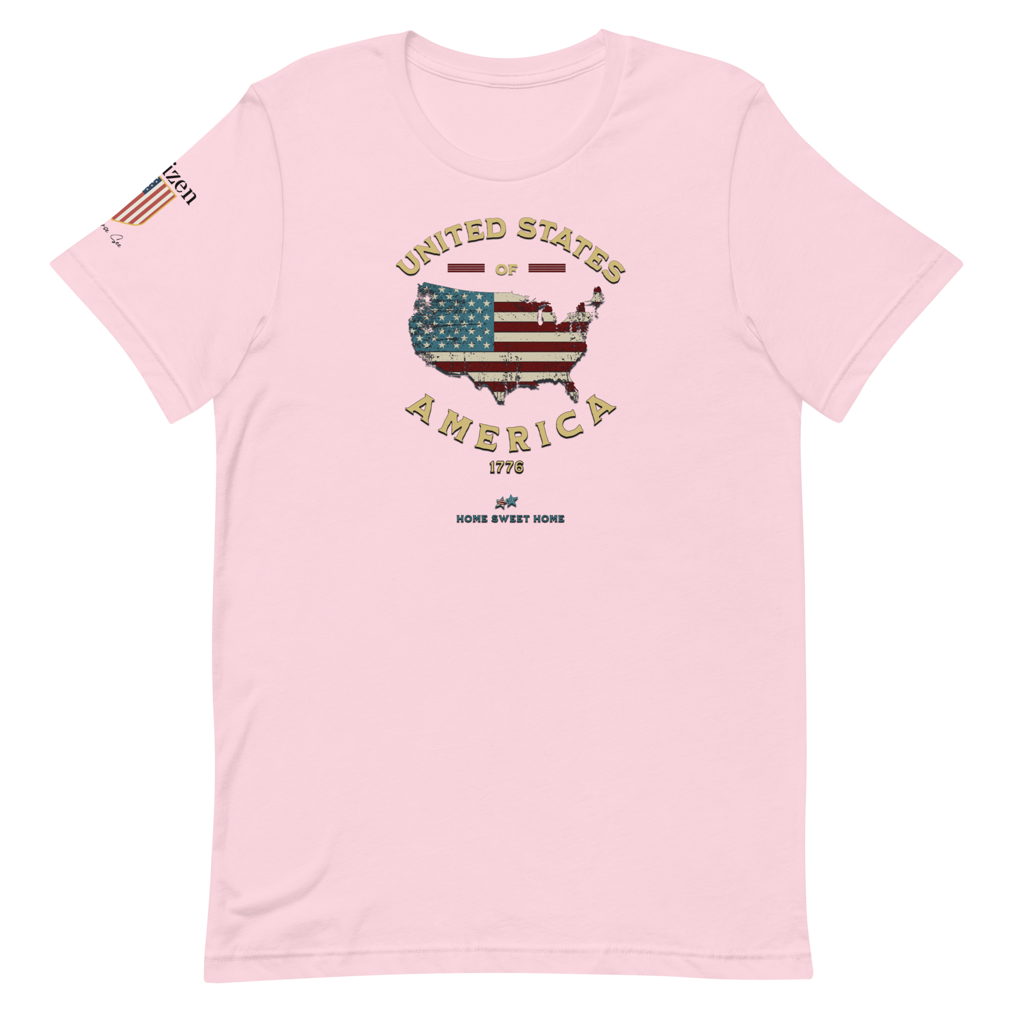 Americans Unite Patriotic 1776 USA 250 Proud American Citizen Unisex T-shirt (XS-3X) 5 COLORS