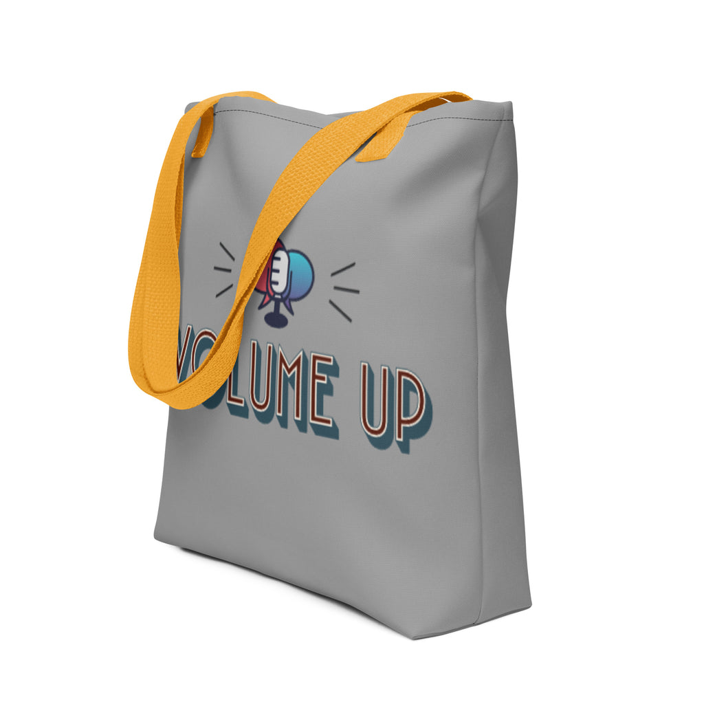 VOLUME UP Tote Bag (2 handle color options)