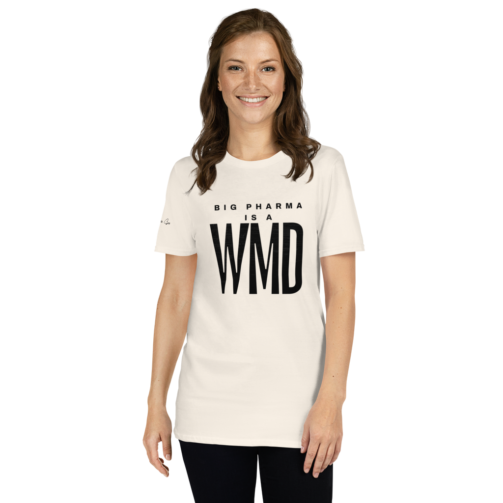 Big Pharma is a WMD tee, simple (6 color options) S-2X