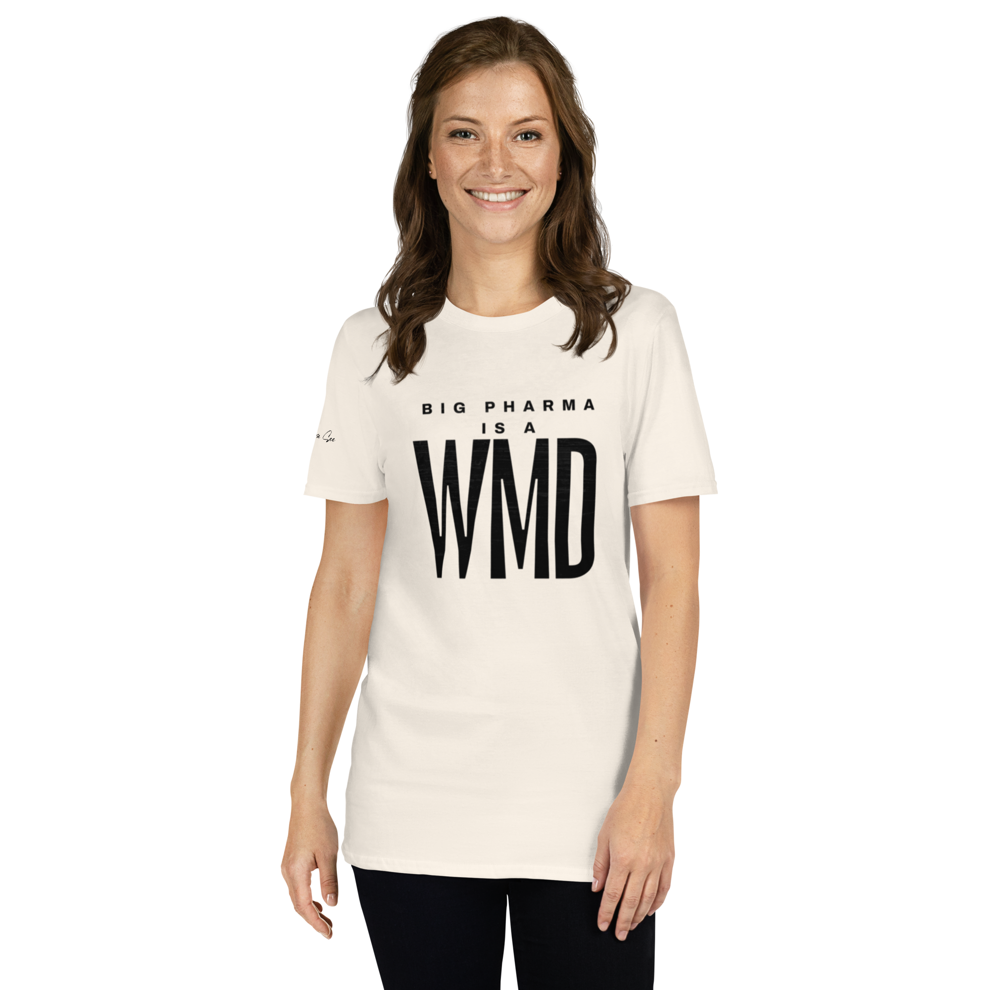 Big Pharma is a WMD tee, simple (6 color options) S-2X