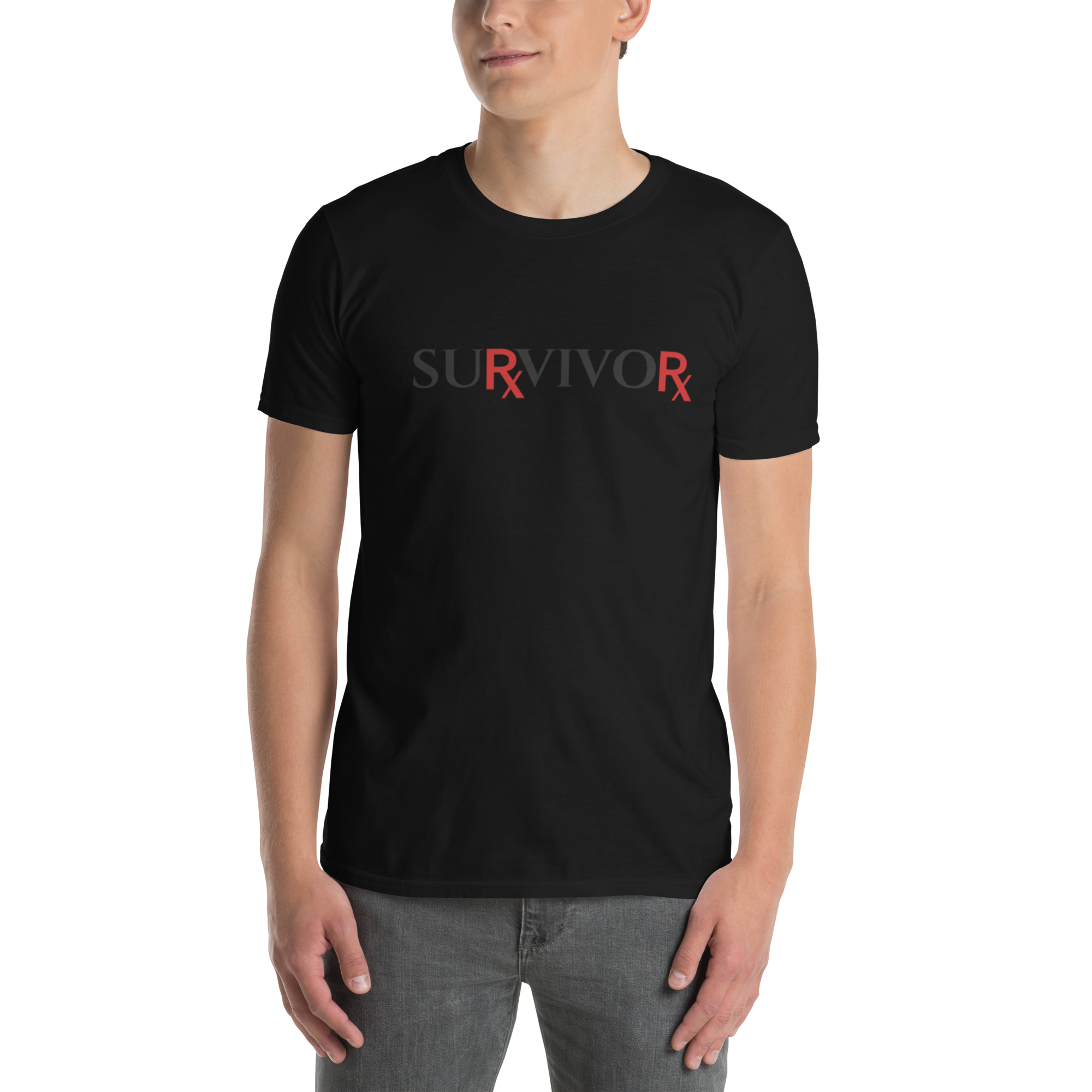 Pharmaceutical Drug Rx Survivor T-Shirt (6 color options, black lettering) S - 2X
