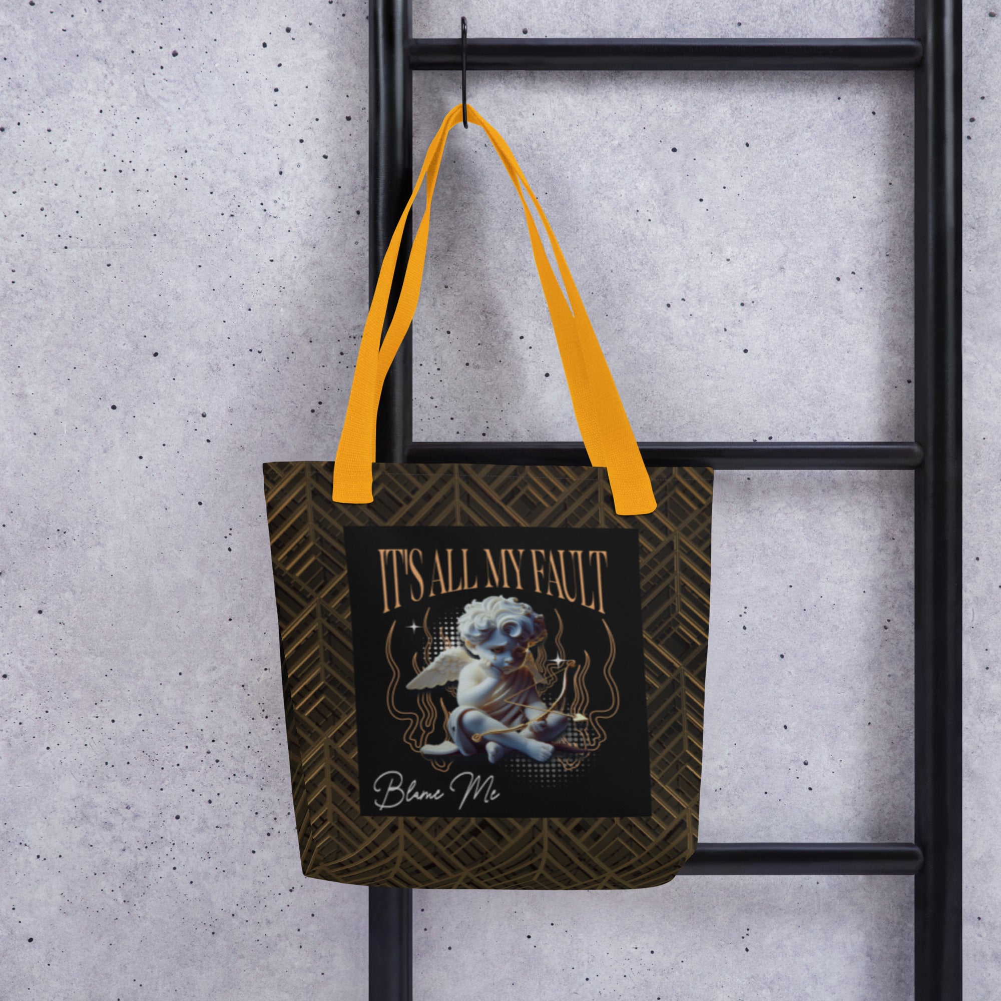 Blame Me Tote Bag (2 handle color options)