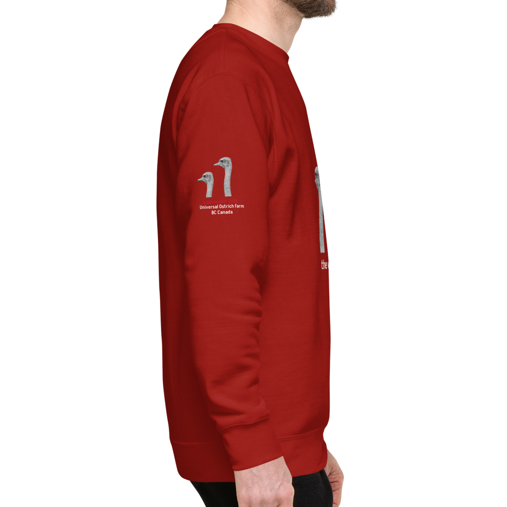 Canada Ostrich Farm Remembrance Sweatshirt for Charity, White Lettering (5 color options) S-2X