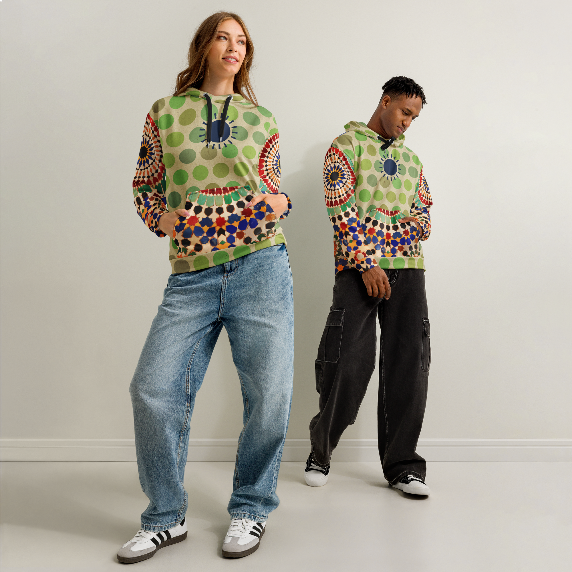 Tapestry Dot Hoodie (S-2X)