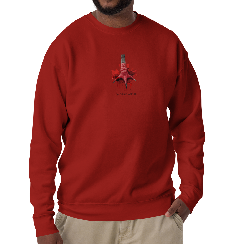 Canada Ostrich Farm Remembrance Flag & Foot Sweatshirt for charity (3 color options) S-2X