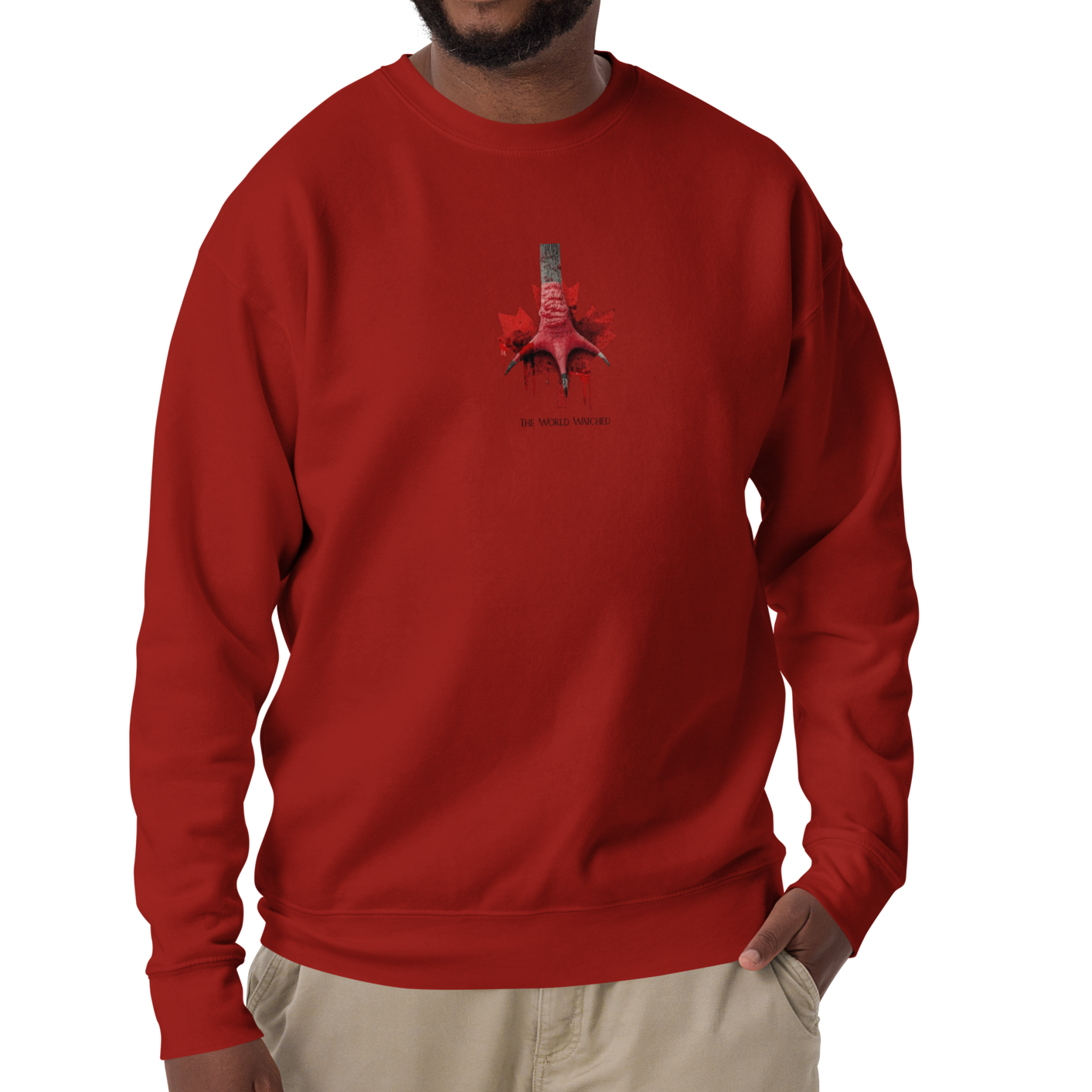 Canada Ostrich Farm Remembrance Flag & Foot Sweatshirt for charity (3 color options) S-2X