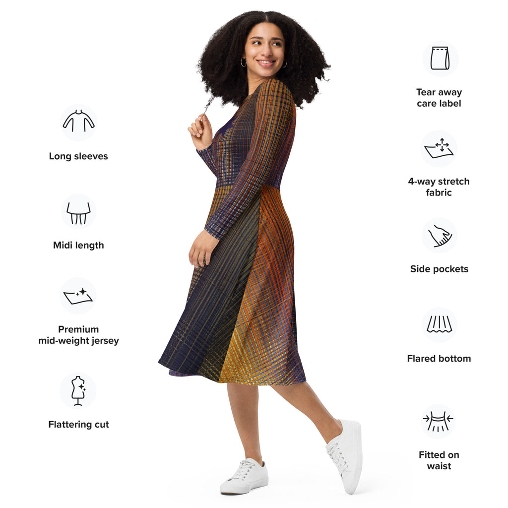 Stars on Fire Midi Pocket Dress