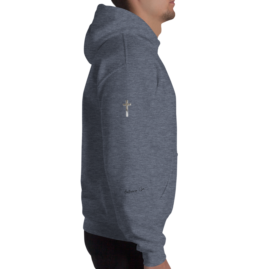 Faithful Praise and Glory Trust in God Chrome Cross & Crown Unisex Hoodie (S-2X) 4 COLORS