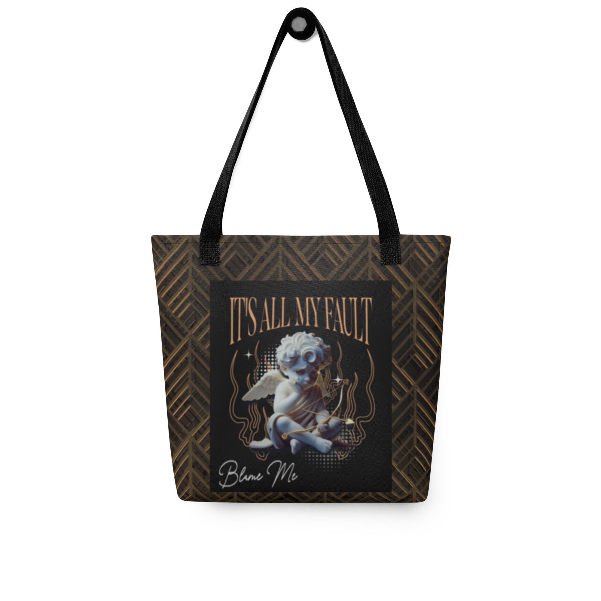 Blame Me Tote Bag (2 handle color options)