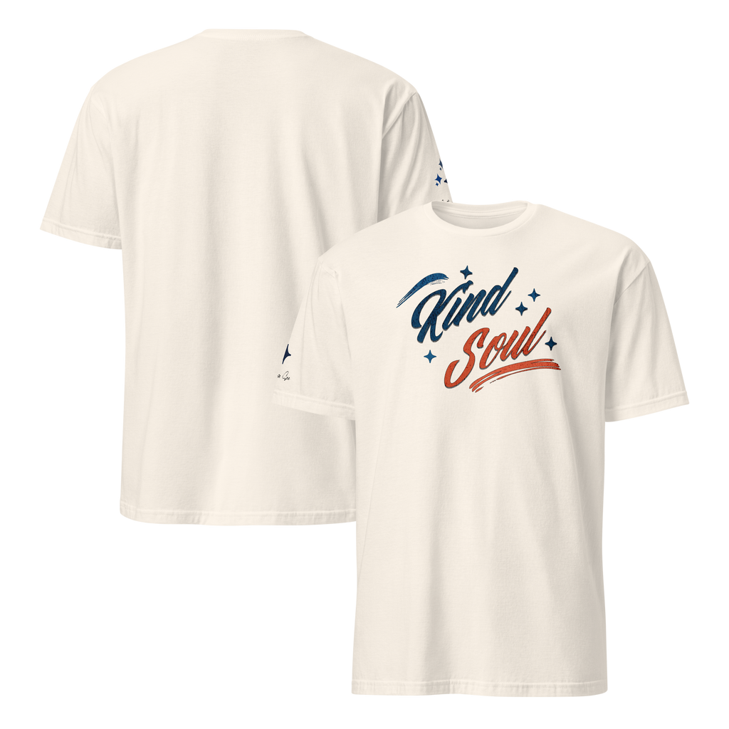 Expressively Generous, Kindhearted, Thoughtful, Considerate, and Compassionate Kind Soul Retro Unisex T-shirt (S-2X) 4 COLORS