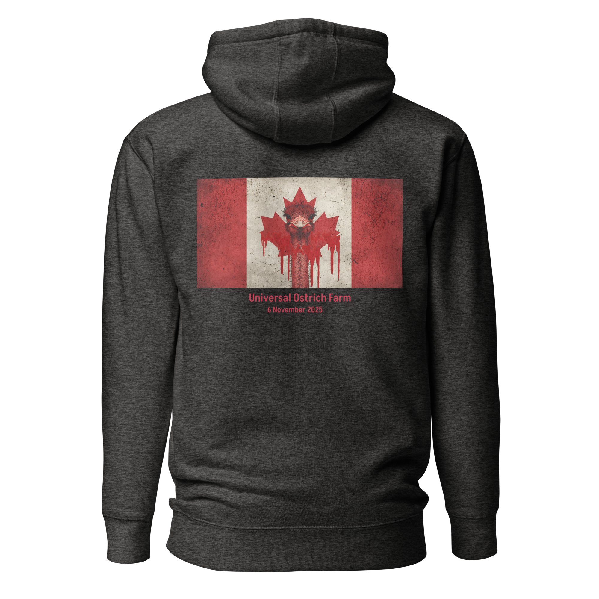 Canada Ostrich Farm Remembrance Flag Hoodie for charity (3 color options) S-2X