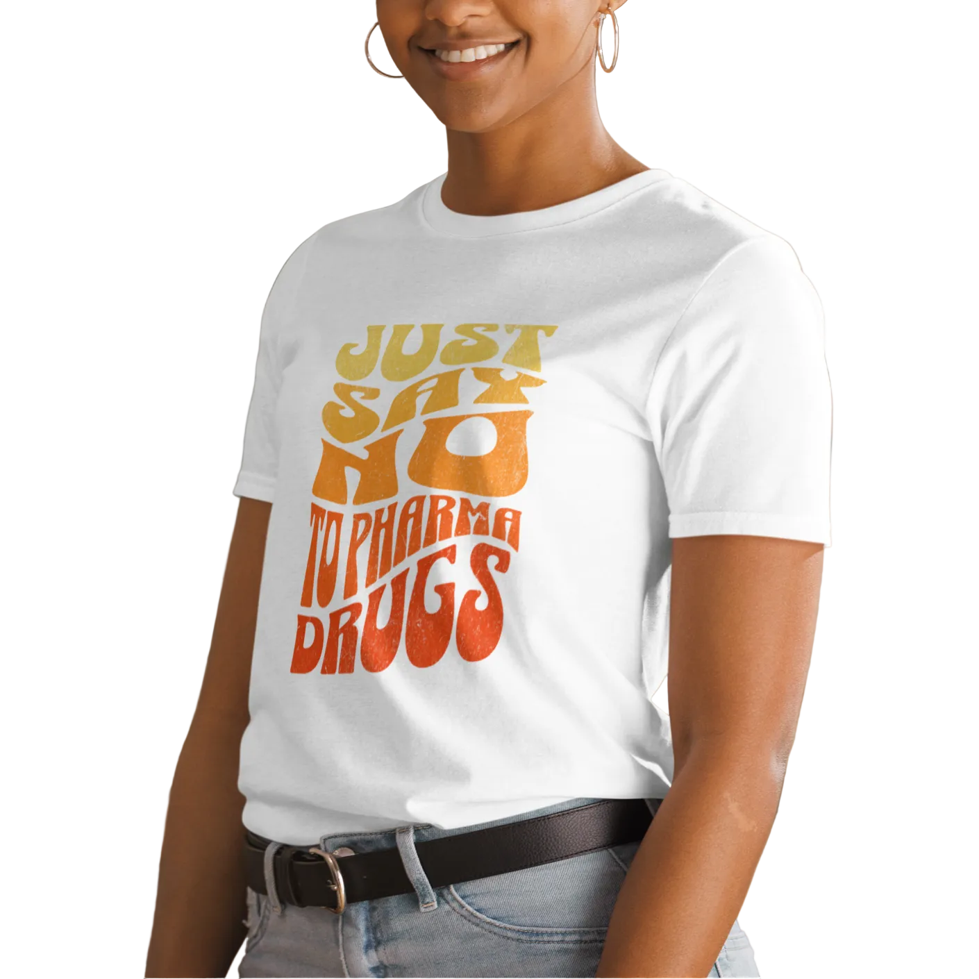 Colorfully Groovy Generation Just-Say-No Knows Unisex T-shirt (S-2X) 4 colors